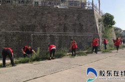 山东烟台：蓬莱公路中心组织志愿者进社区(图)